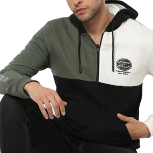 Sweat-shirts et pulls à capuche unisexes pour hommes Color Block Essentials, 100% coton, séchage rapide, mode durable - Product Image 4