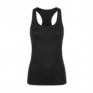 เสื้อกล้ามออกกำลังกายผู้หญิงสีดำแบบมีโลโก้สั่งทำพิเศษ ระบายอากาศได้ดี เหมาะสำหรับโยคะ ฟิตเนส ขายส่งเสื้อผ้ากีฬา - Product Image 1