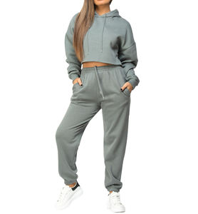 Pantalones de chándal holgados de talle alto lisos de gran tamaño para mujer, pantalones de chándal con logotipo personalizado para mujer, pantalones deportivos de verano con cintura elástica - Product Image 5