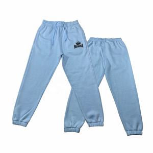 Pantalon de survêtement unisexe de haute qualité 100% coton polaire léger style décontracté soie imprimé logo fermeture à cordon écologique - Product Image 1