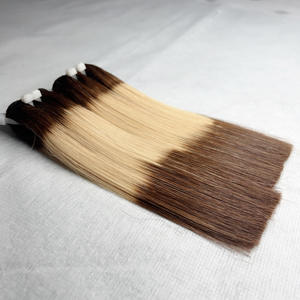 Paquets droits d'os couleur piano à double tirage Extensions de cheveux humains vierges vietnamiens Prix de gros 8-40 pouces - Product Image 2