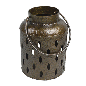 Juego de dos farolillos de colores antiguos de latón para el hogar, sala de estar, farolillos colgantes decorativos, portavelas - Product Image 6