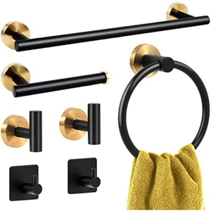 Elegant <b>Wall</b> <b>Mounted</b> Metal <b>Toilet</b> Paper <b>Holder</b> for Bathroom Modern Durable Rustproof <b>Roll</b> Dispenser Decorative Accessory - Product Image 2