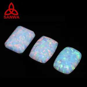 Direct Factory Exclusive Colored Opal OP17 Fire Snow White Oval Cabochon For Silver Brass Bracelet Ring Earrings Jewellery