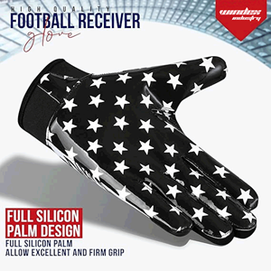 Guantes de receptor de fútbol americano de gran oferta, guantes de fútbol de receptor hechos a medida, precio de alta calidad, guantes de fútbol - Product Image 4