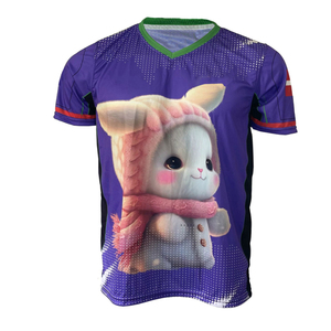 เสื้อกีฬาพิมพ์ซับลิเมชันเสื้อใส่เล่นเกม E-Sport เสื้อใส่เล่นเกมแขนสั้นสำหรับทีมดีไซน์ใหม่ - Product Image 1