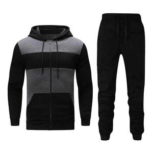 Conjuntos Deportivos de Manga Larga con Logotipo Personalizado 2026 para Hombre, Trajes de Entrenamiento para Correr, Trajes Deportivos Lisos con Cremallera Completa para Hombre - Product Image 1