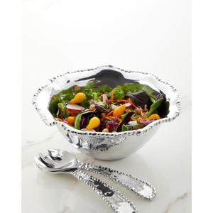 Ensaladera decorativa de alta calidad Metal frutas aperitivos plato para servir estilo americano minimalista Metal plata cuencos decoración del hogar - Product Image 1