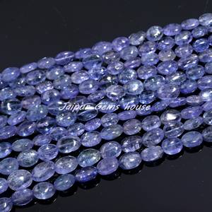 Vente chaude Naturel Tanzanite Lisse Forme Ovale Perles Top Qualité Tanzanite Perles Brin pour La Fabrication De Bijoux Collier Boucle D'oreille - Product Image 3