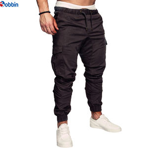 BOBBIN INDUSTRIES Jogging en molleton décontracté pour homme, toile 100% coton, grande taille, multi-poches, respirant, séchage rapide, sport - Product Image 2