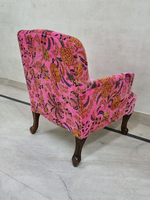 Chaise de broderie Ikat faite à la main Vlevet rose pour bureau à domicile salon poufs tabouret rembourré pour appartement salle à manger hôtel