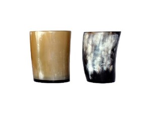 Vasos de cuerno para beber vikingo natural para vino y agua Dirking ágata vidrio hecho a mano búfalos cuerno vidrio - Product Image 5