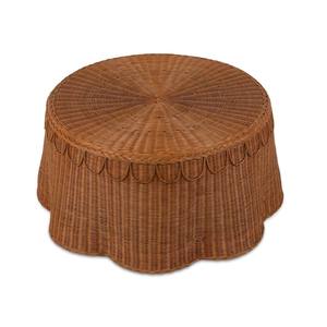 Meilleures ventes Table d'appoint en rotin faible, ronde, tissée à la main, finition brune, meubles en gros pour salon, café, hôtel, en vrac, durable - Product Image 3