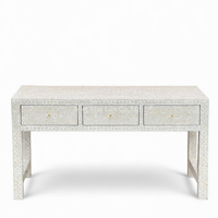 Table console moderne de luxe en nacre vietnamienne avec incrustation de coquillages faite à la main pour la décoration de salon