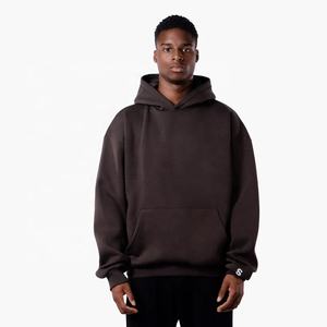 Pull à capuche en éponge française surdimensionné sans ficelle pour hommes taille XS printemps bouffée impression vêtements en tissu polaire vente en gros - Product Image 5