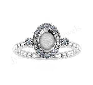 แหวนเปล่าสำหรับเป็นของขวัญของขวัญของขวัญสุดคลาสสิกขนาด6มม. ปรับแต่งเครื่องประดับได้ตามต้องการ - Product Image 2