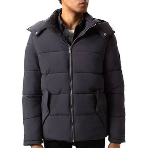 Veste matelassée d'hiver à capuche de haute qualité pour hommes, sur mesure, taille XL, dernier design, tissu en toile, service OEM - Product Image 1