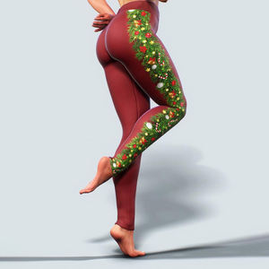 Meilleures ventes de pantalons de yoga pour femmes imprimés par sublimation personnalisés à des prix raisonnables à vendre - Product Image 5