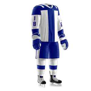 Uniforme de hockey sobre hielo personalizado con un aspecto profesional y elegante, tejido que absorbe la humedad y un excelente sistema de ventilación. - Product Image 4
