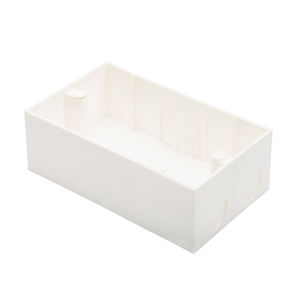 กล่องยึดซ็อกเก็ตคู่ทำจากทองเหลืองทำจากพลาสติกโพลีสไตรีนที่มีแรงกระแทกสูงผลิตในศรีลังกาสีขาวบริสุทธิ์ - Product Image 1