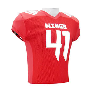 Camisetas de Fútbol Americano Cortas Transpirables Personalizadas Profesionales de Talla Grande para Hombre Adulto, Logotipo de Color Personalizado, 100% Poliéster UPF - Product Image 1