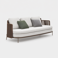 Ensemble table et chaises minimalistes modernes pour l'extérieur, 8 places, en acier inoxydable, pour cour/terrasse, meubles de salle à manger de jardin