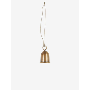Lujoso diseño Metal latón hecho Navidad colgante campana tamaño minimalista hecho a mano Color dorado brillante plateado decoración de Navidad - Product Image 2