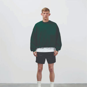 Meilleur design personnalisé Sweatshirts d'hiver 100% coton de couleur unie pour hommes Style de vêtements de rue Teint uni à vendre - Product Image 2