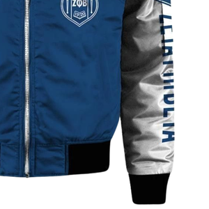 Chaqueta de Satén de la Hermandad Zeta Phi Beta, Azul y Blanca, para Mujer, 1920, Ropa Griega ZPB, Bordado de Escudo, Estilo Universitario Premium - Product Image 5