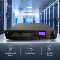 Powermerry SC-IT-1K 1kVA Onduleur en ligne monté en rack avec batterie au lithium 48V Monophasé Onde sinusoïdale pure Temps de transfert 0ms CE ROHS