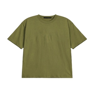 Nouvelle Arrivée T-shirts Homme Coupe Droite en Toile Unie Décontractée 100% Coton Séchage Rapide Respirant Logo Avant Faible MOQ - Product Image 1