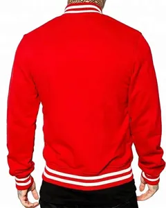 Veste de baseball universitaire coupe-vent et respirante à manches longues pour homme grande taille vente en gros manteau bombardier en fourrure de mouton manteaux tricotés d'hiver - Product Image 3