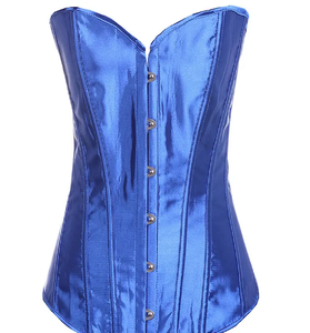 Gothic <b>Corset</b> And Bustier Sexy Burlesque Satin Body Shaper Waist Cincher Lingerie Bridal Victorian Costume Slim <b>Corset</b> Top - Product Image 5