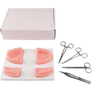 Kit Completo de Práctica de Sutura para Estudiantes de Medicina Veterinaria, Juego Completo de Herramientas Esenciales de Acero Inoxidable para Suturas, Ergonómico - Product Image 5