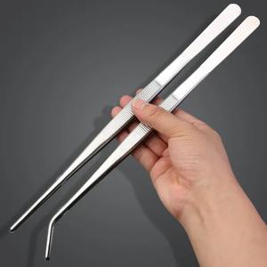 Pince à épiler multifonctionnelle semi-faite à la main en nylon/PBT, pince pour aquarium, pince longue, forceps médical, outils d'alimentation pour animaux de compagnie, antidérapante - Product Image 2