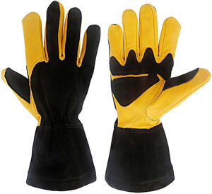 Guantes de soldadura de trabajo industrial térmico de protección personalizada para uso en exteriores - Product Image 1