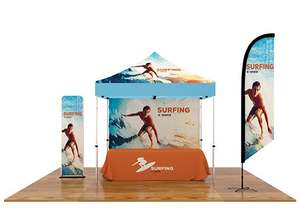 Carpa de Exhibición Plegable Impermeable para Exteriores de Poliéster de 10x10 pies, Personalizada, para las Cuatro Estaciones, para Ferias Comerciales, Eventos, Gazebos, Toldos - Product Image 2