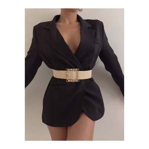 Women's Elastic Woven <b>Belt</b> with Buckle, Jacket <b>Belt</b>, <b>Dress</b> <b>Belt</b>, Shirt <b>Belt</b> - Wicker - Product Image 6