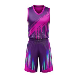 Conjunto de Uniforme de Baloncesto con Estampado Sublimado Personalizado, Transpirable, Estilo Urbano de Verano, para Hombres y Jóvenes, Absorbe la Humedad, Antibacteriano - Product Image 5