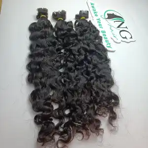 NGhair Factory wholesale Biurmese Curly Tape hair extensions 100% Cambodia human hair made in Vietnam