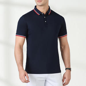 Vente en gros de polos 100% coton pour hommes polo de golf uni t-shirt vierge - Product Image 3