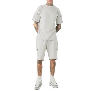 Conjuntos de camiseta y pantalones cortos de dos piezas hechos a medida, ropa de verano, conjuntos de pantalones cortos de alta calidad para hombre, fabricante. - Product Image 1