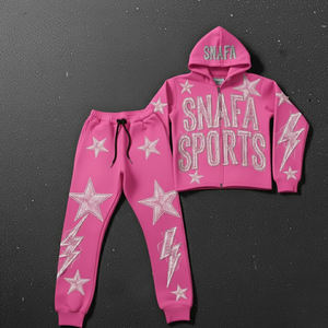 Chándales para Hombre de Alta Calidad con Logotipo Personalizado al por Mayor, Nuevo Diseño, Chándales con Bordado y Parches Desgastados para Hombre - Product Image 1