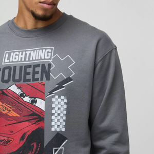 เสื้อสเวตเตอร์สำหรับผู้ชายเสื้อสเวตเชิ้ตผ้าฝ้ายโพลีเอสเตอร์แขนยาวสำหรับผู้ชายเสื้อคอกลม2025ไซส์ใหญ่ - Product Image 5