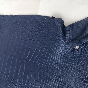 Cuir d'alligator tanné de haute qualité en gros en cuir véritable finition mate prix de cuir de l'usine