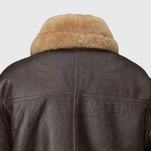 2025 nouvelle conception personnalisée de haute qualité hommes hiver col montant fourrure cuir veste-haute rue léger respirant coupe-vent - Product Image 5