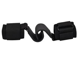 New Wrist Hand Band <b>Finger</b> Weight Lifting Grip Hook Gym Wear Wrist Wraps logo 2026 Natural Rubber PVC Eco-Friendly Foldable - Product Image 3