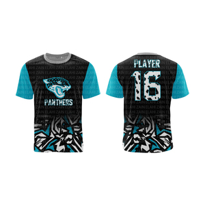 Meilleur prix affaire personnalisé 100% polyester sublimation football américain uniformes 7v7 maillots de football avec manches courtes haut tissu - Product Image 4