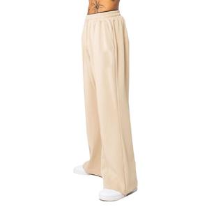 Pantalones acampanados de pierna ancha para hombre, pantalones de chándal con cintura elástica, en blanco, venta al por mayor - Product Image 3