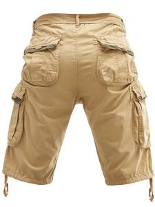 Unisex Lightweight Cargo Shorts Private Label Cotton Blend Multi-Pockets <b>Drawstring</b> Comfortable Canvas for Everyday Summer Wear - Product Image 3